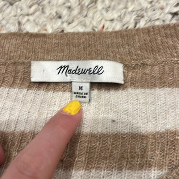 Madewell Warmlight Striped Long Sleeve Crew Neck Sweater - Picture 2 of 12